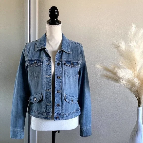Style & Co | Beaded Jean Jacket | Size: Small - Picture 1 of 8